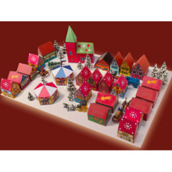 Weihnachtsmarkt Papiermodell