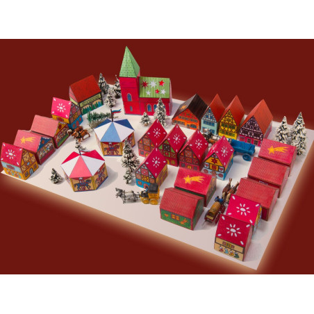 Weihnachtsmarkt Papiermodell