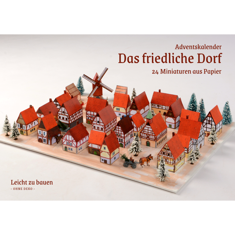 Das friedliche Dorf - Papiermodell